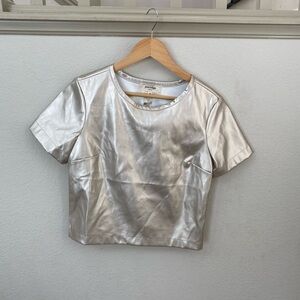 Porridge Anthropologie gold top xs